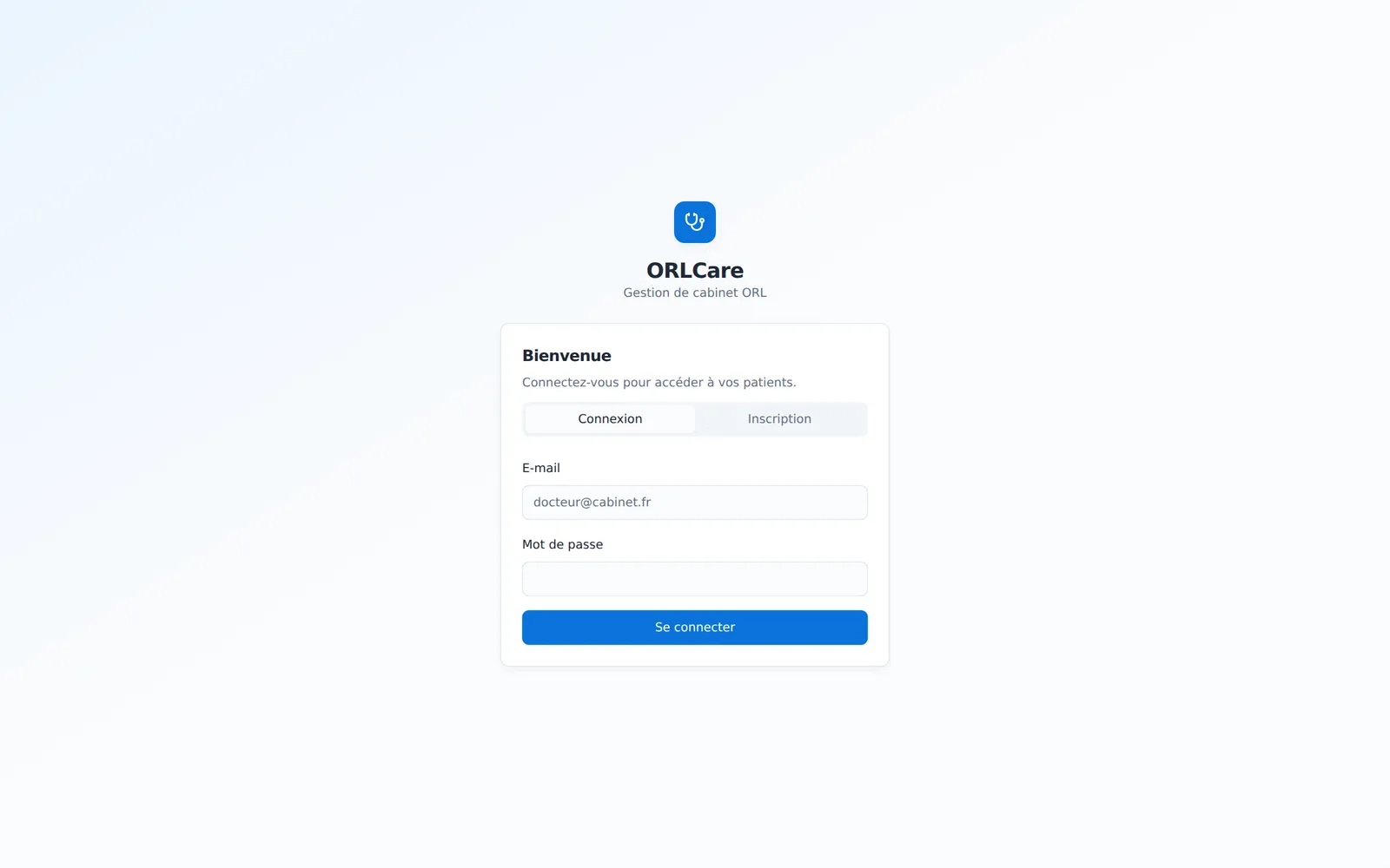 ORLCare — interface